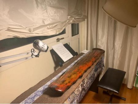 家里的古琴。受访者供图