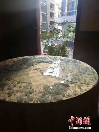 “小中国”中餐厅受损。中阿文化商贸交流促进会会长赵颖供图