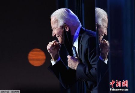 　　资料图：美国当选总统拜登。Angela Weiss 摄