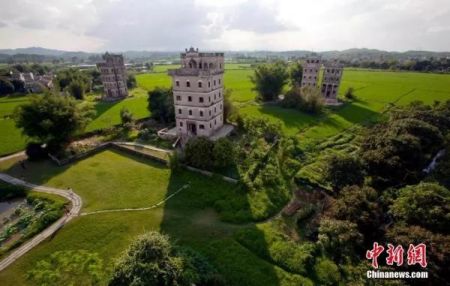 开平碉楼,独具岭南乡村气息的风光。冉玉杰 摄 开平碉楼,独具岭南乡村气息的风光。冉玉杰 摄