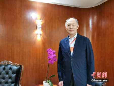 　　港区全国人大代表、霍英东集团行政总裁霍震寰 唐贵江摄