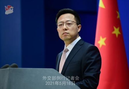 图：外交部发言人赵立坚。薛伟 摄